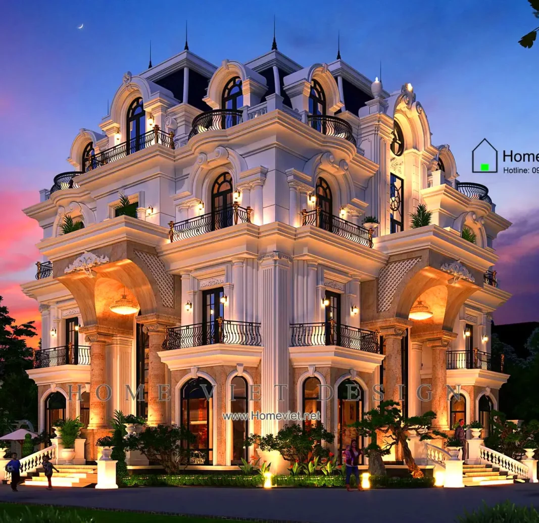 [ PINE HILL VILLA ] – Biệt thự Tân Cổ Điển mái Pháp xây tại BẮC NINH